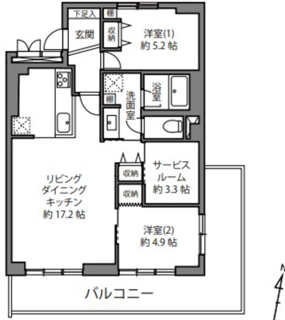 物件画像 御殿山パークハウス 7階