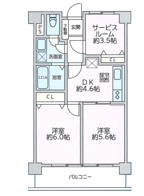 豊島要町ローヤルコーポ 1階 間取り図