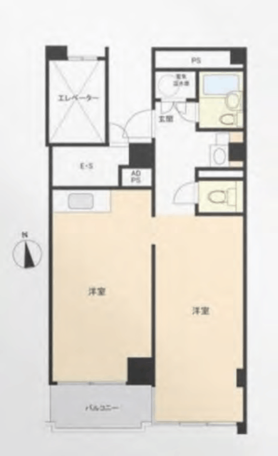 タイガースビル 8階 間取り図