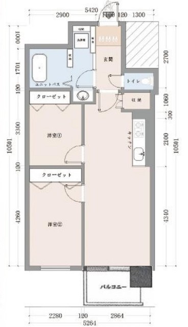 新大塚共同住宅 9階 間取り図