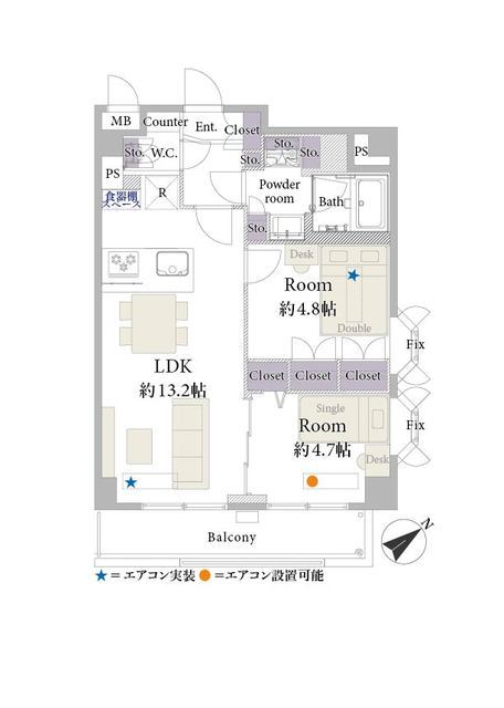 オリエンタル新中野 12階 間取り図