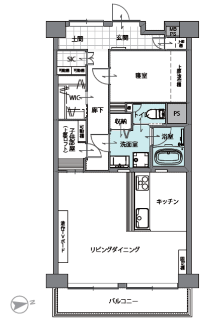 マンション東陽町 7階 間取り図