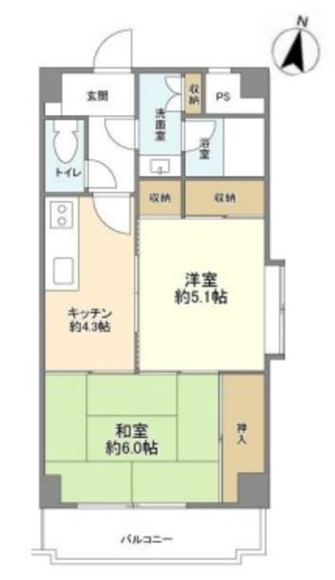 プライム目黒 2階 間取り図