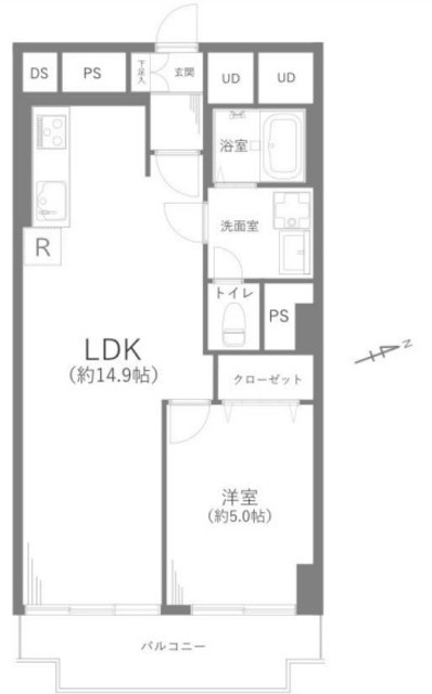 ニューハイツ大森 2階 間取り図