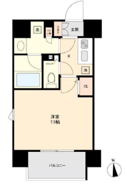 ガリシア東上野 3階 間取り図