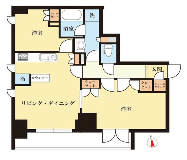 ウエリス浅草 2階 間取り図