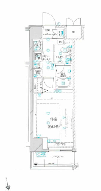 グランドコンシェルジュ池袋本町イースト 2階 間取り図