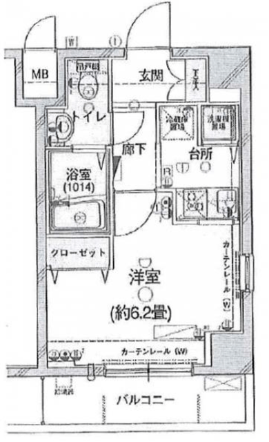 OLIO神田 6階 間取り図