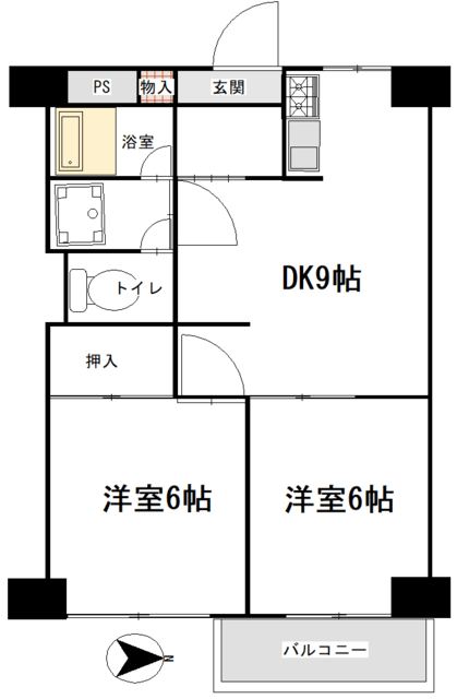 GSハイム中野 3階 間取り図