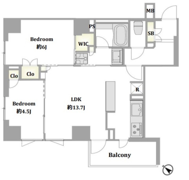 ブランズ渋谷神山町 2階 間取り図