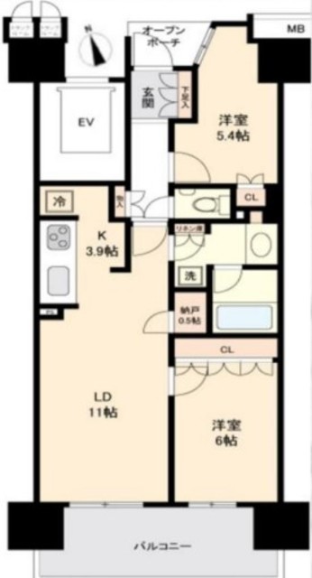 プラウドシティ池袋本町 9階 間取り図