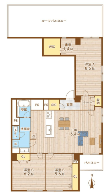 物件画像 北千束スカイマンション 9階