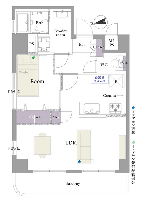 ライオンズマンション大森北 6階 間取り図