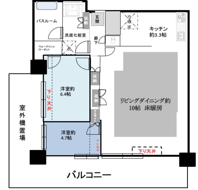 アトラスタワー曳舟 20階 間取り図