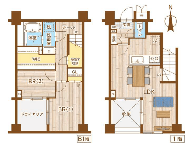 オープンレジデンシア桜新町アベニュー 1階 間取り図