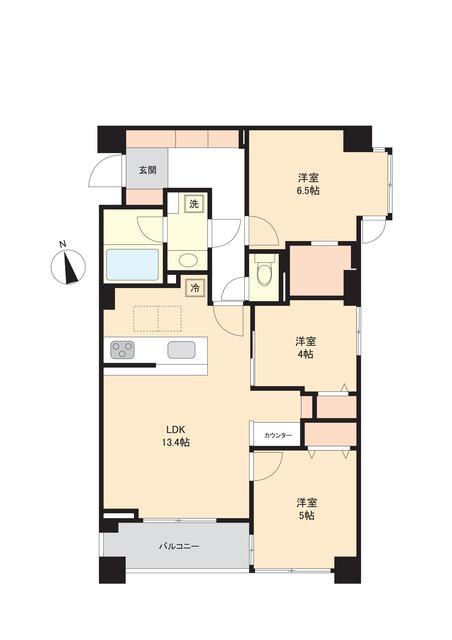 藤和シティホームズ等々力 1階 間取り図