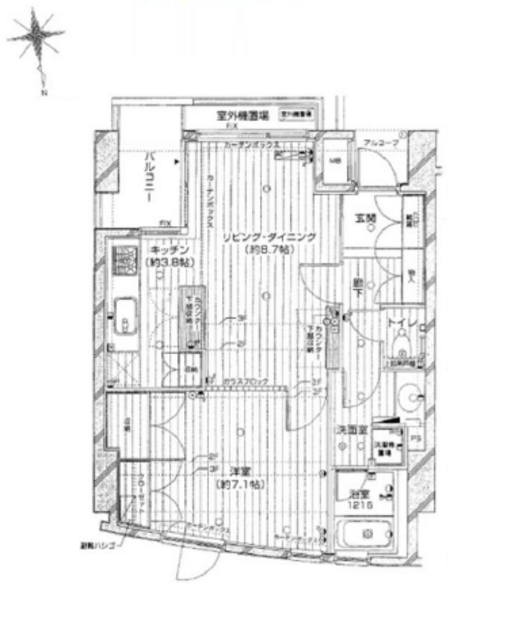 ジェイパーク尾山台 3階 間取り図