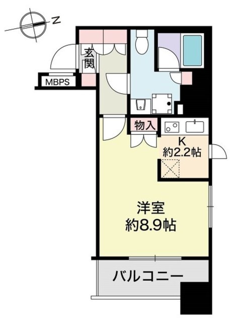 アトラス新御徒町 3階 間取り図