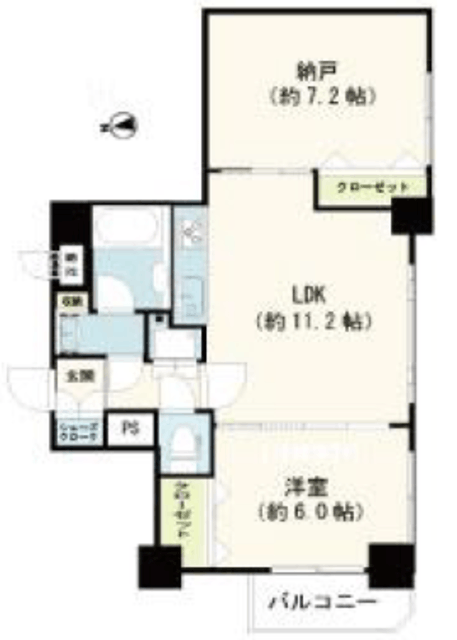 ライオンズマンション亀戸中央公園 5階 間取り図