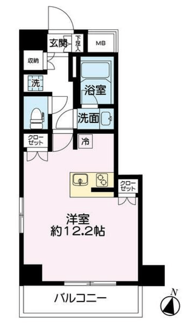 プレール・ドゥーク東陽町 8階 間取り図