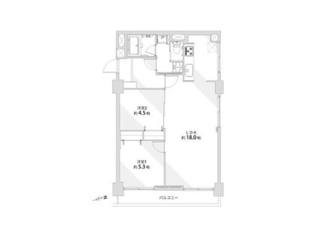 高井戸東コーポ 5階 間取り図