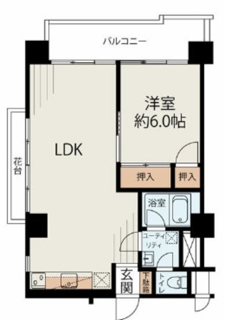 マンション池上 10階 間取り図