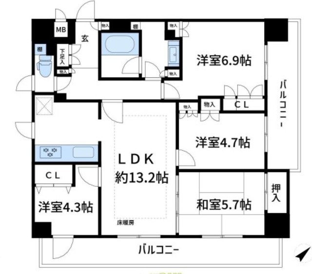 物件画像 ケルン浅草 13階