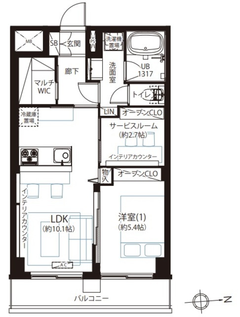 白金グランドハイツ 6階 間取り図