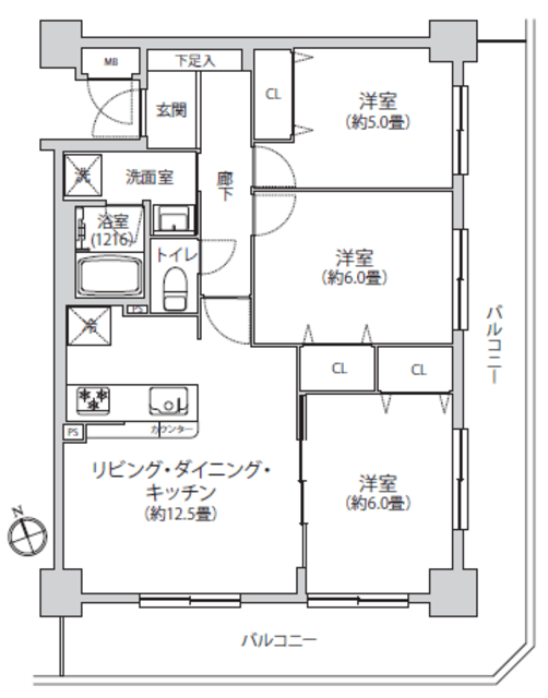 ダイアパレス東陽町2 9階 間取り図