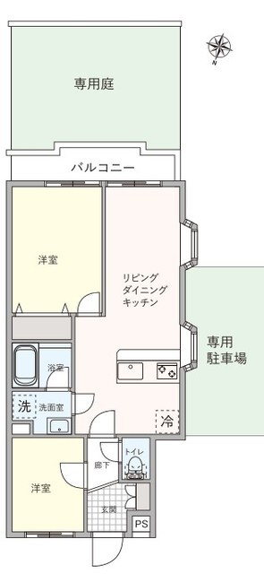 物件画像 グリーンキャピタル第2上野毛 1階