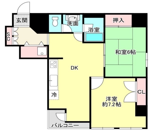 藤和三田コープ2 5階 間取り図