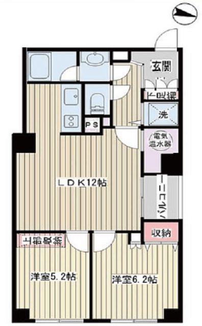 護国寺ロイアルハイツ 2階 間取り図