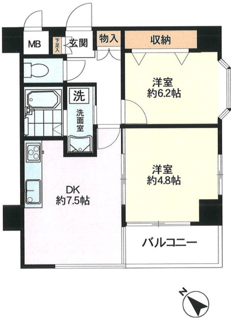 藤和シティコープ新大塚 3階 間取り図