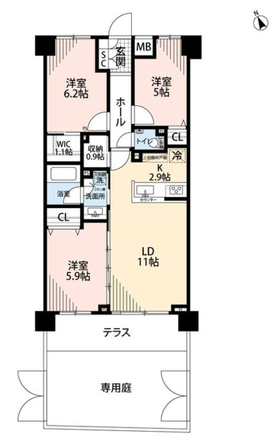 アルコード曳舟ココン 1階 間取り図