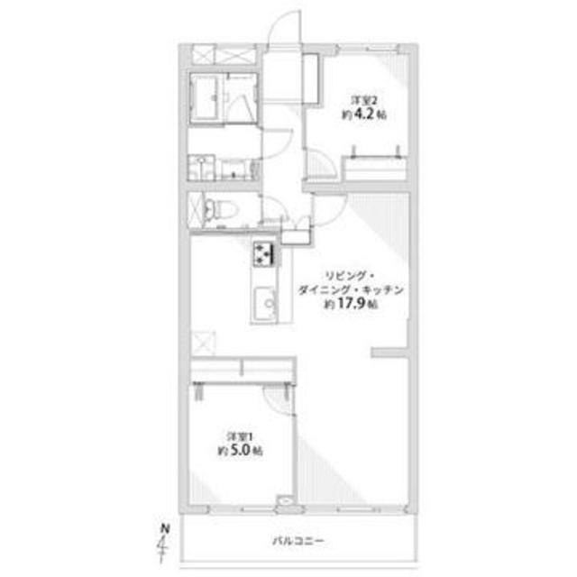 学芸大ハウス 5階 間取り図