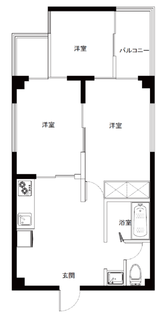 HYビル 2階 間取り図