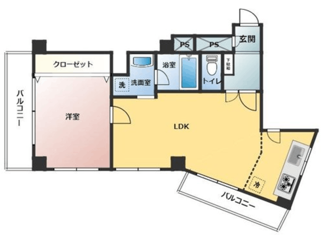 新高円寺パールマンション 10階 間取り図