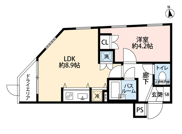 ビバリーホームズ東麻布 1階 間取り図