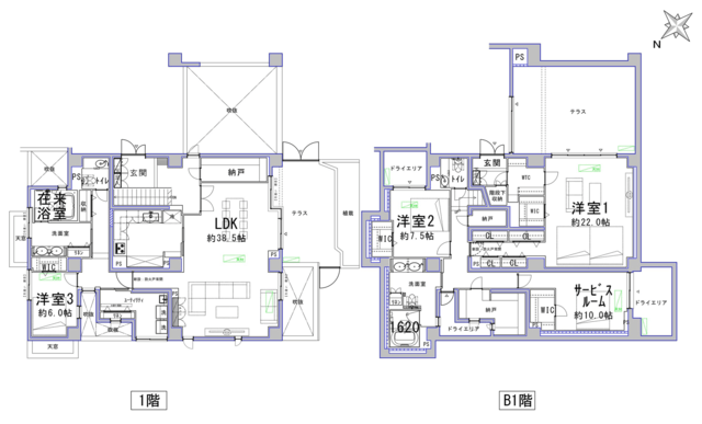 神宮前ハウス 1階 間取り図