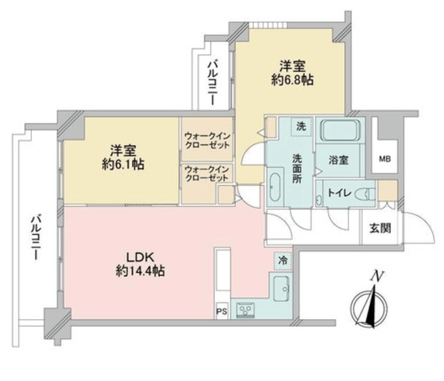 アドリーム笹塚 7階 間取り図