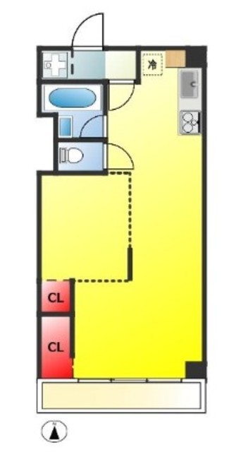 まんしょん早稲田 9階 間取り図