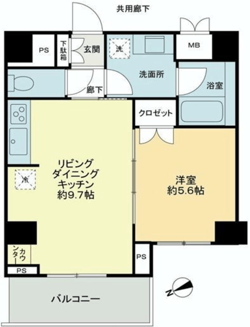 レヴィ亀戸 2階 間取り図