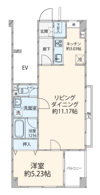 レガリアレジデンス千石ファディックス 2階 間取り図