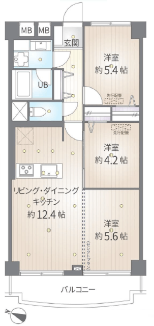 池上セントラルマンション 2階 間取り図