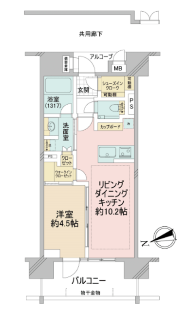 グランレ・ジェイド御茶ノ水 7階 間取り図