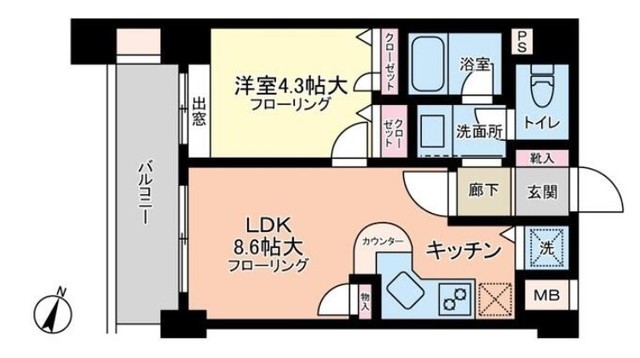 朝日サテライト目黒台 8階