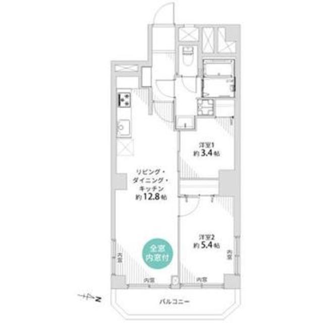 メイゾン向島 4階 間取り図