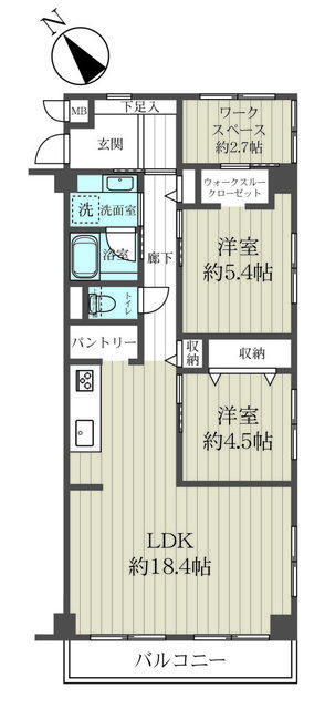 エンゼルハイム荻窪 4階 間取り図