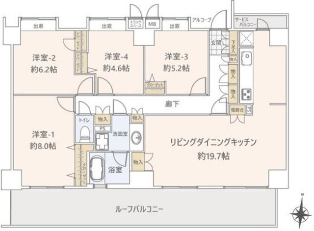 クレッセント蒲田3 11階 間取り図