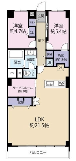 グレイス深川 2階 間取り図